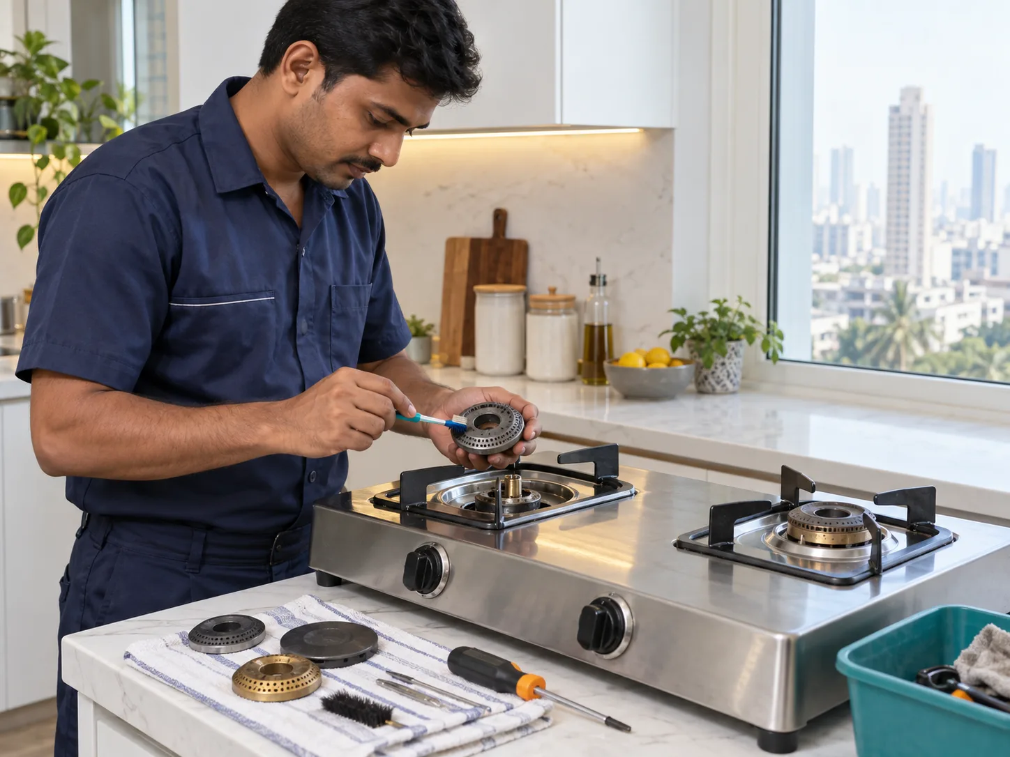 Gas stove repair